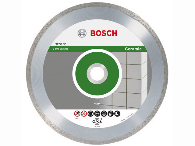 Алмазный круг 115х22 mm по керамике сплошной STANDARD FOR CERAMIC BOSCH 2608602201