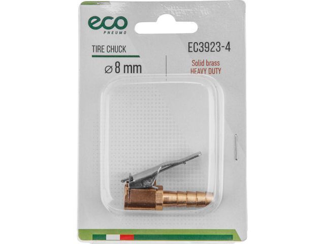 Наконечник для подкачки шин (елочка 8 мм, латунь)  ECO EC3923-4