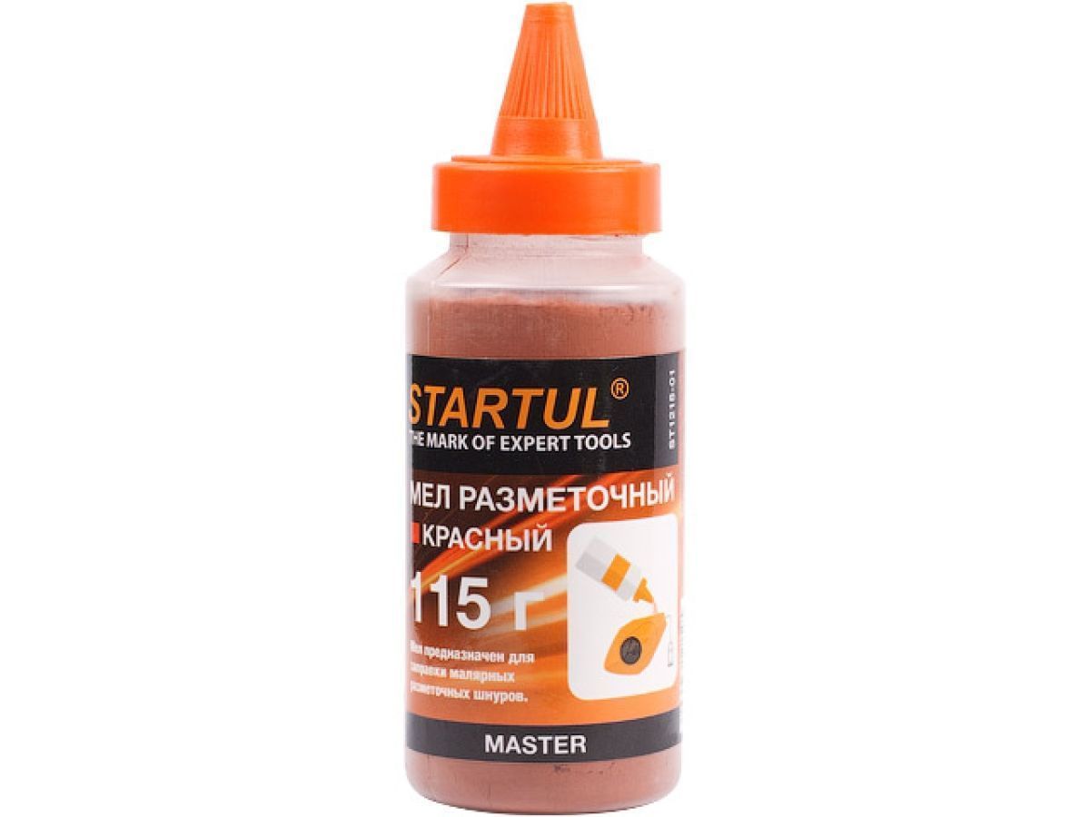 Мел разметочный красный "Master" 115г (порошок меловой) STARTUL ST1215-01