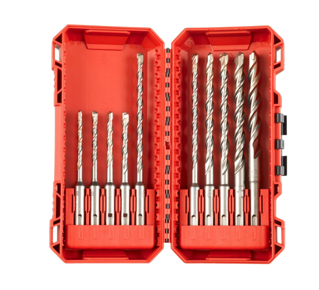 Буры SDS-plus MS2 5-14 мм (10 шт.) в мет. кейсе MILWAUKEE Milwaukee 4932352340