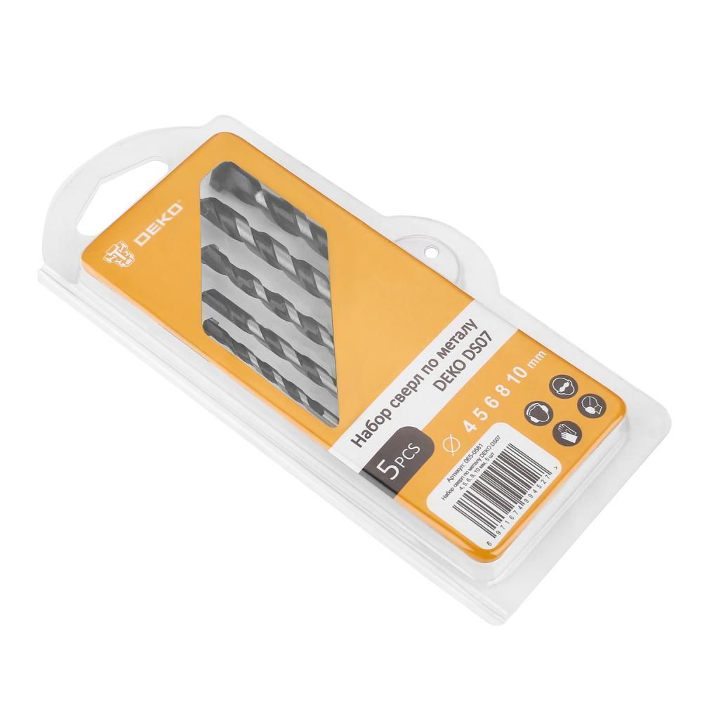 Набор сверл по металлу 4-10мм (5 шт.) DEKO DS07Deko 065-0581