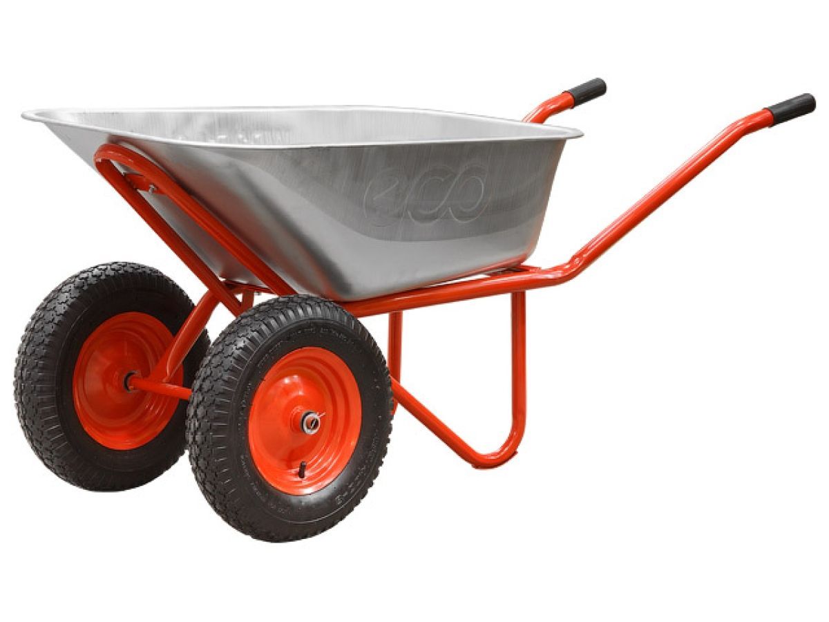 Тачка строительная (130л, 350кг, 2 пневмоколеса 4.00-8) ECO WB351-2