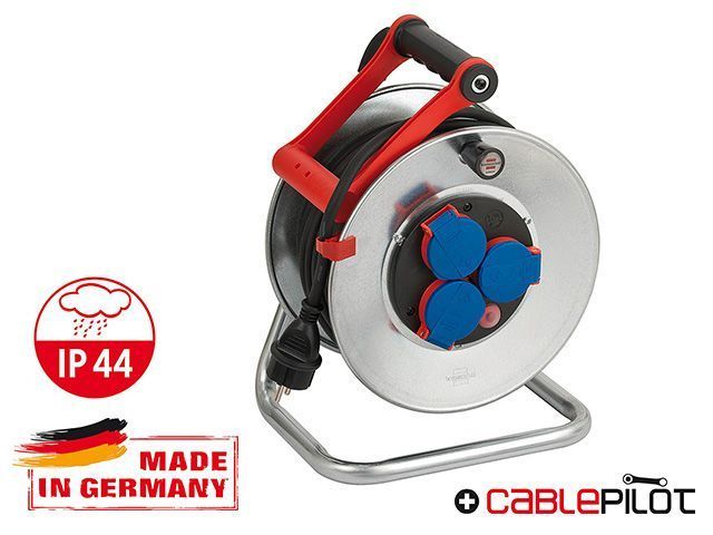 Удлинитель на катушке 25м, 3 розетки, 3.3кВт, 3х1.5mm2, IP44, Garant  ...BRENNENSTUHL 1198520