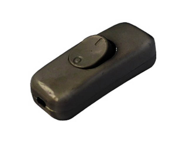 Выключатель на шнур 6А 250В черный (ДВУХПОЛЮСНЫЙ)  BYLECTRICA ВШ216-002ч