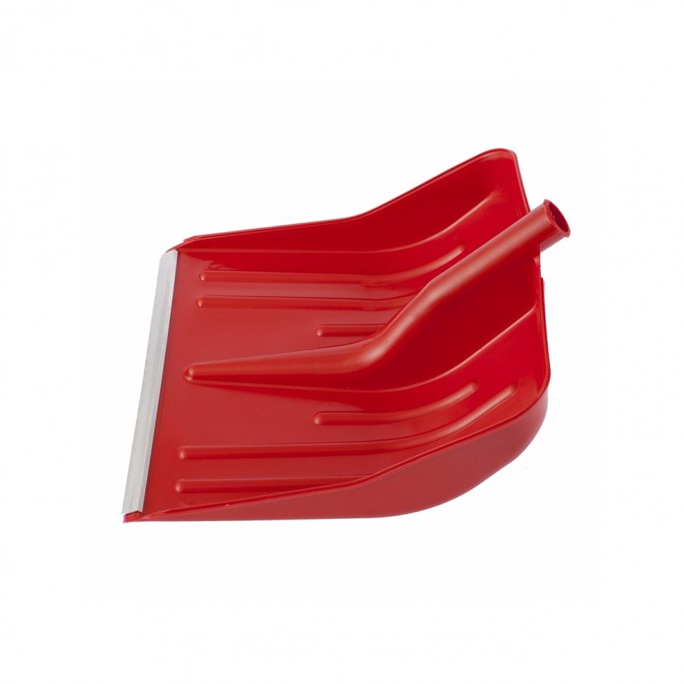 Лопата для уборки снега пластиковая, красная, 420х425 мм, без черенка  ...Сибртех 61617