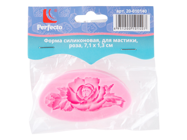 Форма силиконовая для украшения тортов, для мастики, роза, 7.1х1.3 см  ...PERFECTO LINEA 20-010140