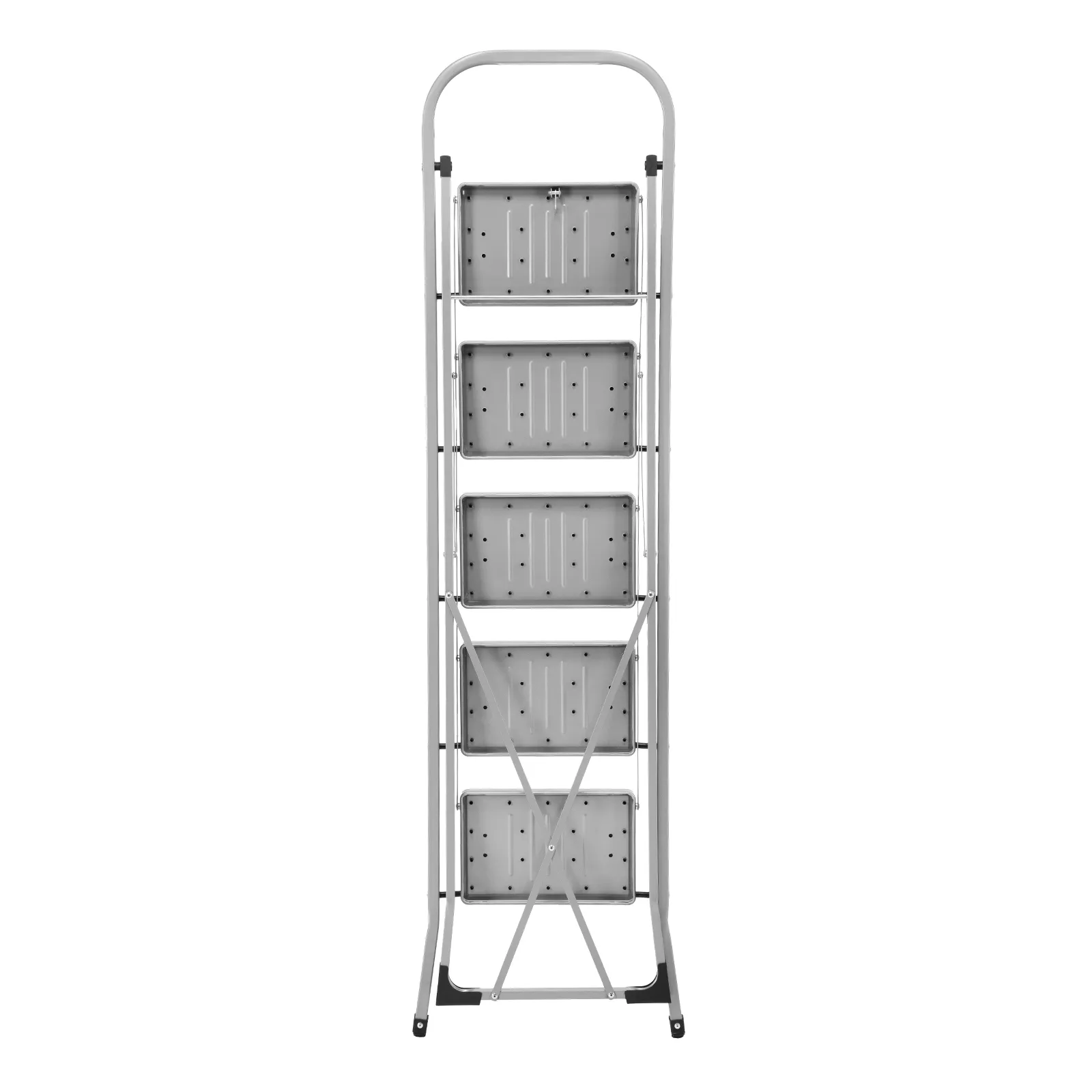 Стремянка стальная, 5 широких ступеней 20х30 см с полимерным покрытием СИБРТЕХ 97729