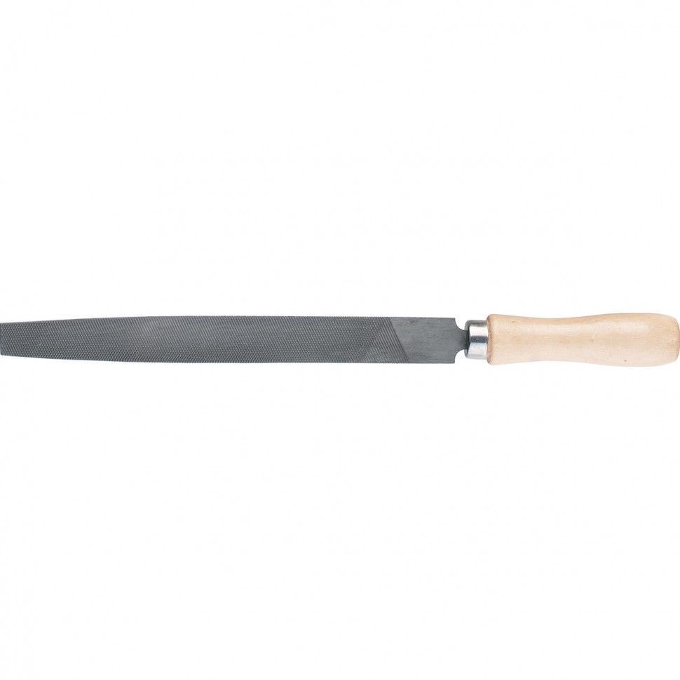 Напильник, 150 mm, плоский, деревянная ручка  Сибртех 16223