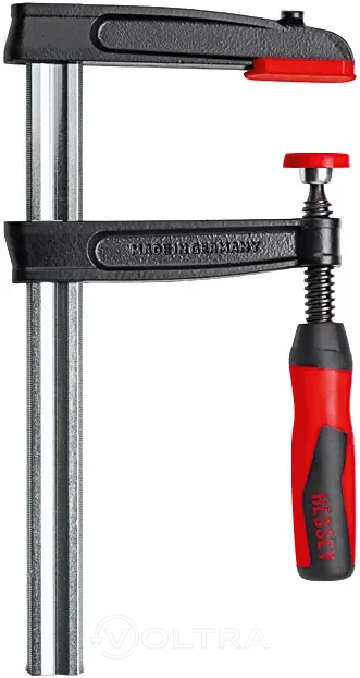 Струбцина чугунная 600/120, 5.5 кН, 2К ручка BESSEY TPN60S12BE-2K