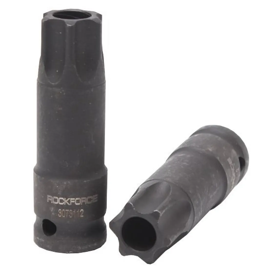 Головка-бита TORX ударная TH30 с отверстием, 1/2"  Rock FORCE RF-24607830T