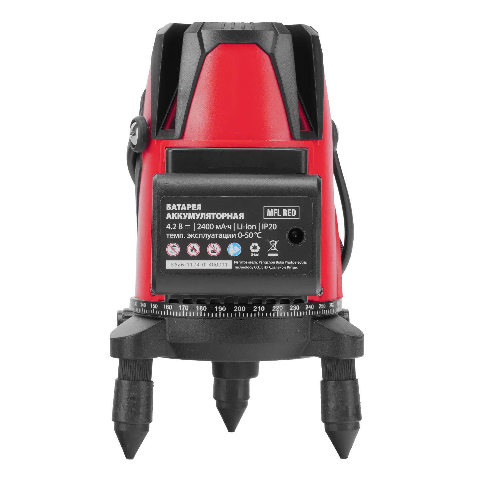 Лазерный уровень MFL RED, 30 м, красный луч, акк. Li 2400 mAh, сумка, резьба 5/8"  MTX 35014