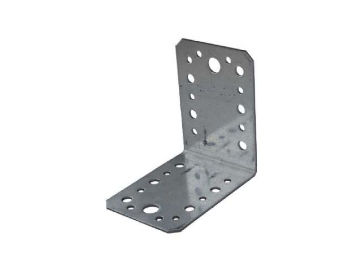 Уголок крепежный 65х90х90 mm C 1.8 mm  белый цинк STARFIX SMP-87393-1
