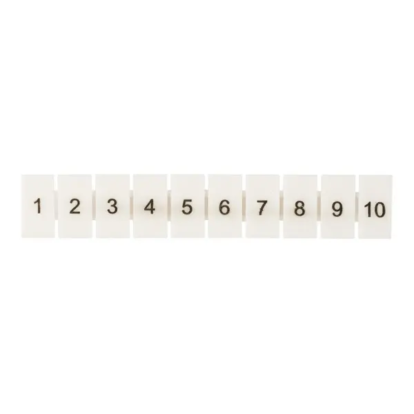 Маркеры для JXB-ST/Push-in 2,5 с нумерацией 1-10 (100 шт.) EKF zb-st-2.5-1-10