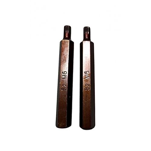 Бита SPLINE M6 10x75мм S2 под ключ, 2 штуки H-D HD-10M0675