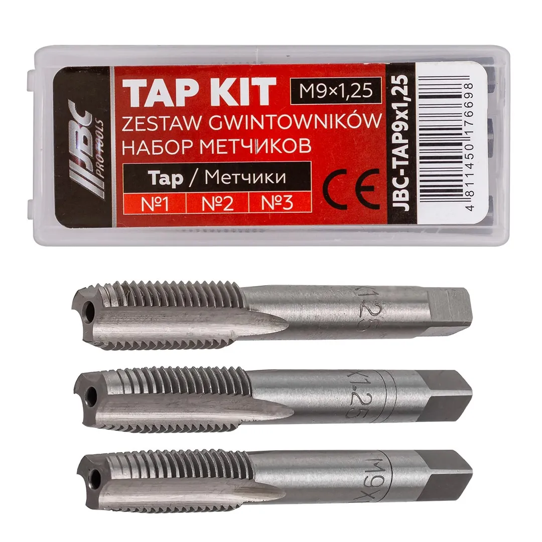 Метчик M9x1,25 (3шт)  JBC JBC-TAP9x1,25