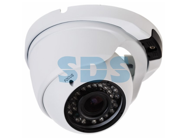 Камера купольная уличная IP 2.1Мп Full HD (1080P), объектив 2.8- 12 mm., ИК до 30 м., PoE + Звук  ...REXANT 45-0271