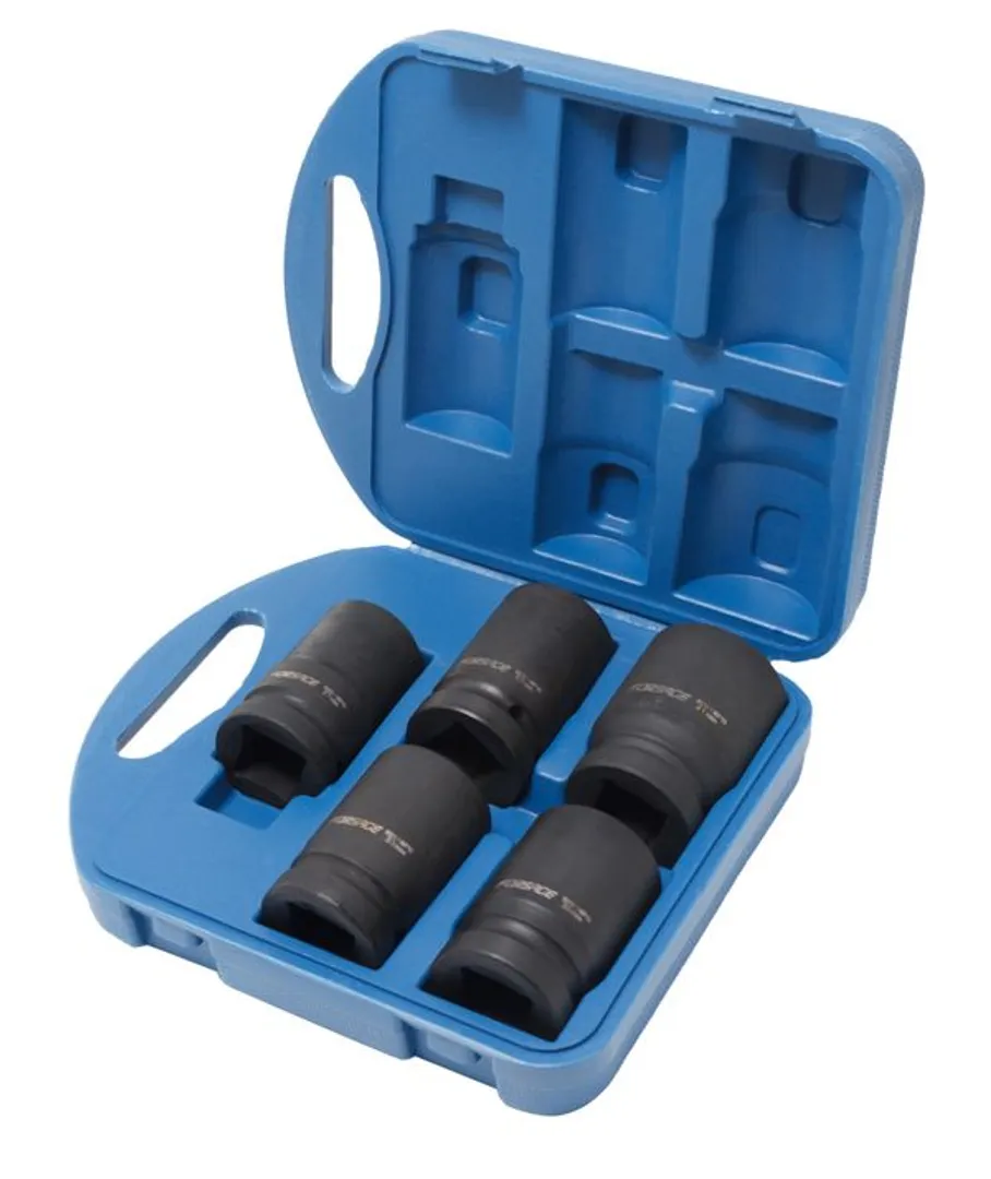 Набор головок ударных глубоких 5пр 1''(6гр) (27,32,33,36,41) в пласт.кейсе Forsage F-8051MPB