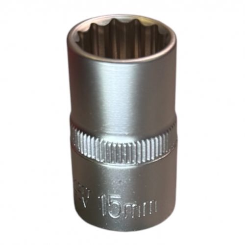 Головка торцевая 1/2" 12гр. 15мм, L38 мм, CrV H-D HD-1277