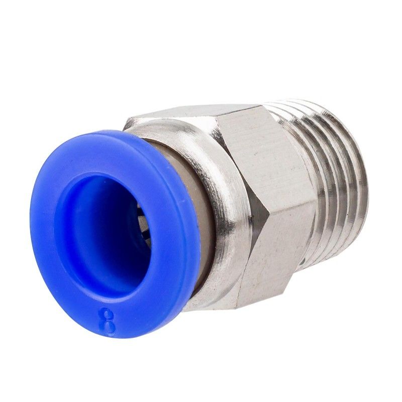 Фитинг для пластиковых трубок 8мм с наружной резьбой 1/4" Forsage F-SPC08-02