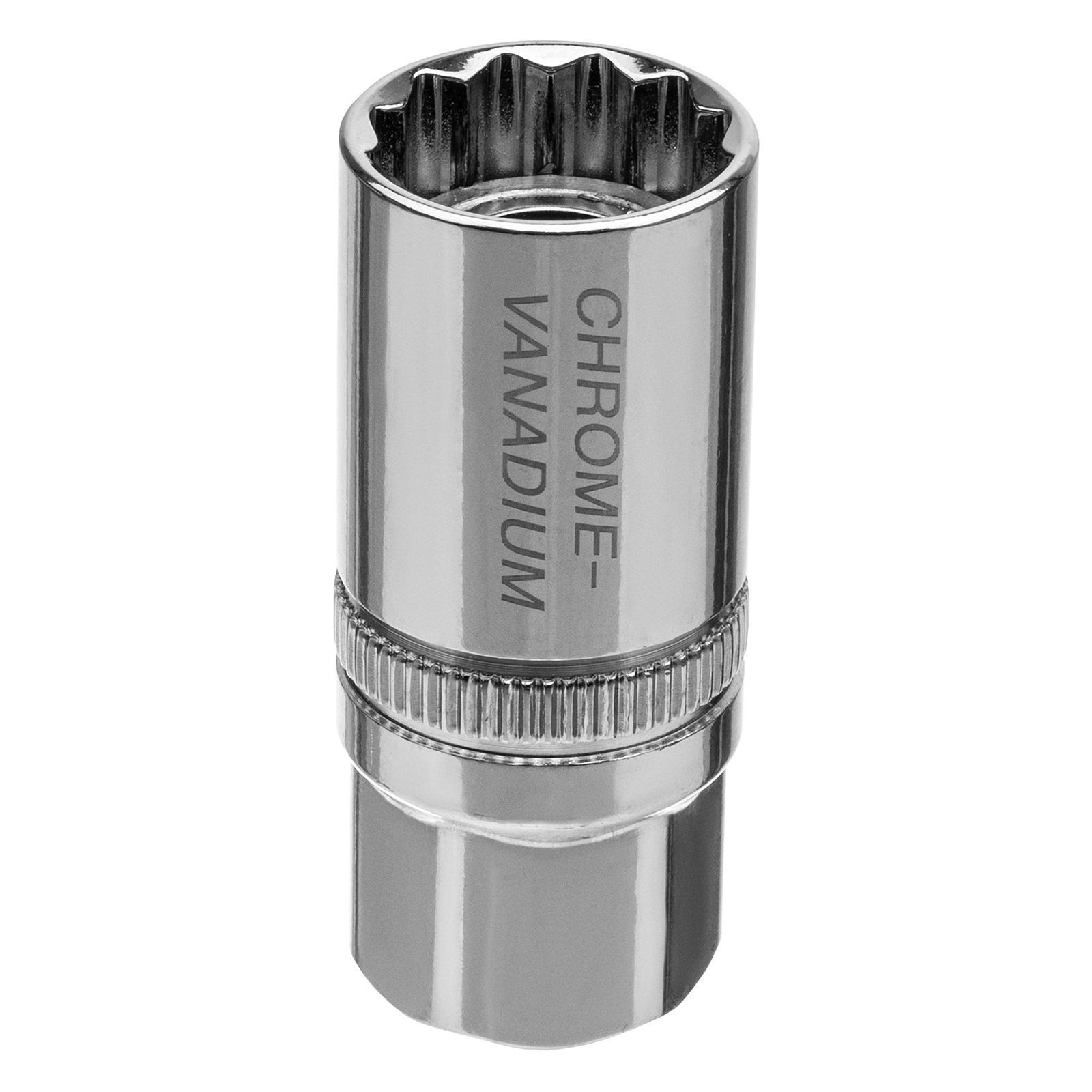 Головка торцевая свечная, магнитная,12-гранная, 21 mm, под квадрат 1/2" Gross 13189