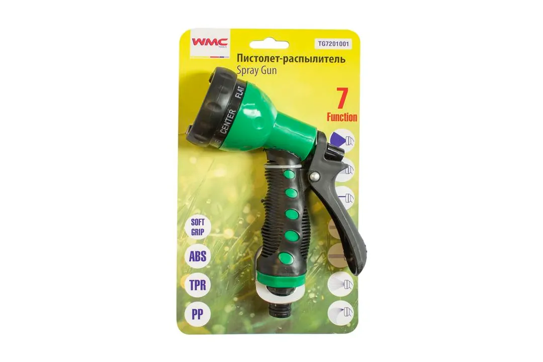 Пистолет-распылитель пластиковый (7 режимов распыления)  ...WMC TOOLS TG7201001