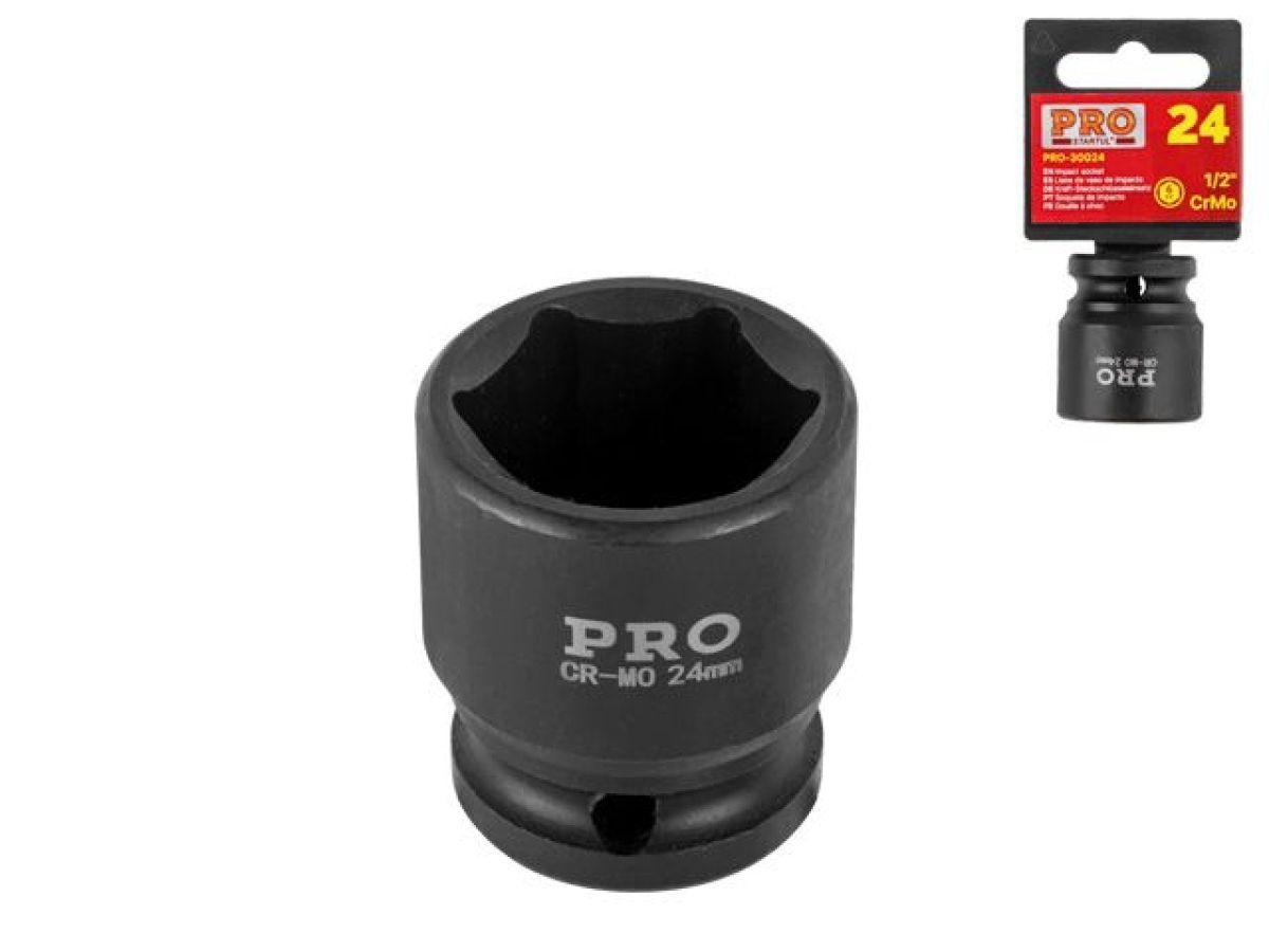 Головка ударная 1/2" 24mm 6гр. PRO STARTUL PRO-30024