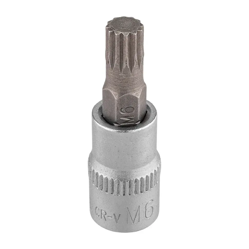 Головка-бита 12-гранная 1/4", M6 RockFORCE RF-3283206