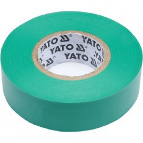 Изолента ПВХ зеленая 19mm х 20м х 0.13mm  YATO YT-81652
