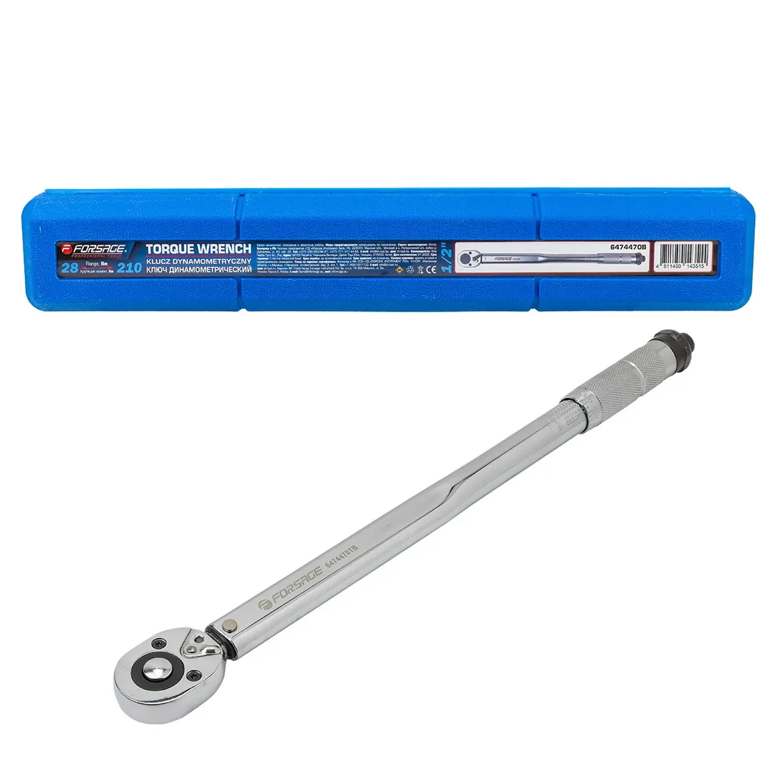Ключ моментный 28-210Нм, 1/2"  Forsage F-6474470TB
