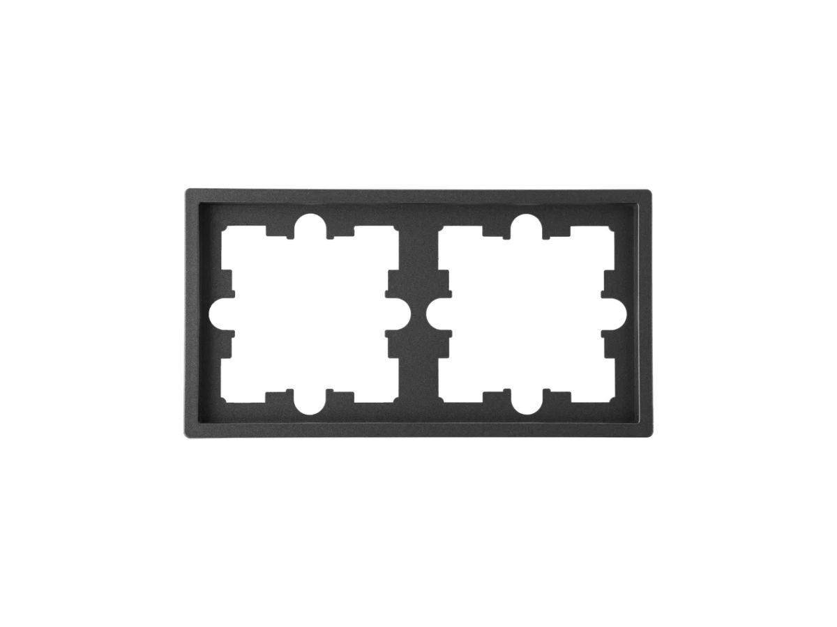 Рамка 2-местная графит, Carre BYLECTRICA ЮЛИГ.735212.592 графит Рамка 2-местная графит, Carre BYLECTRICA ЮЛИГ.735212.592 графит