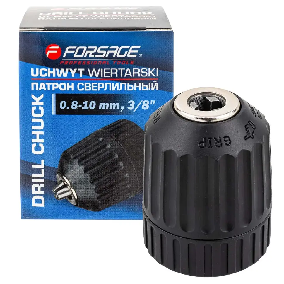 Патрон цанговый для дрели (1-10мм, 3/8")  Forsage F-G00534