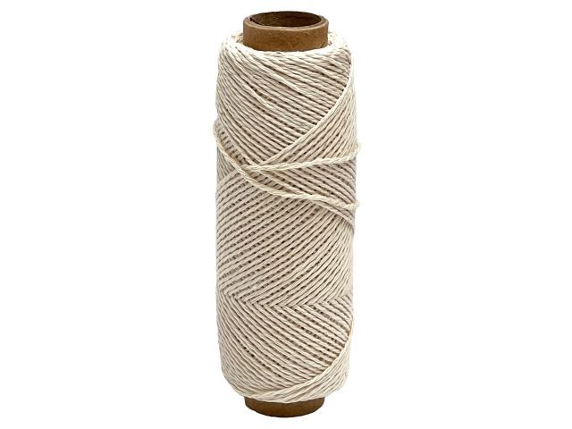 Нить хлопковая крученая двухпрядная 1 мм 100 м STARFIX SMP-51088-100
