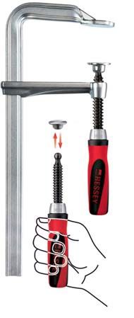 Струбцина цельнометаллическая 250/120, 6 кН, 2К ручка BESSEY GZ25-2K