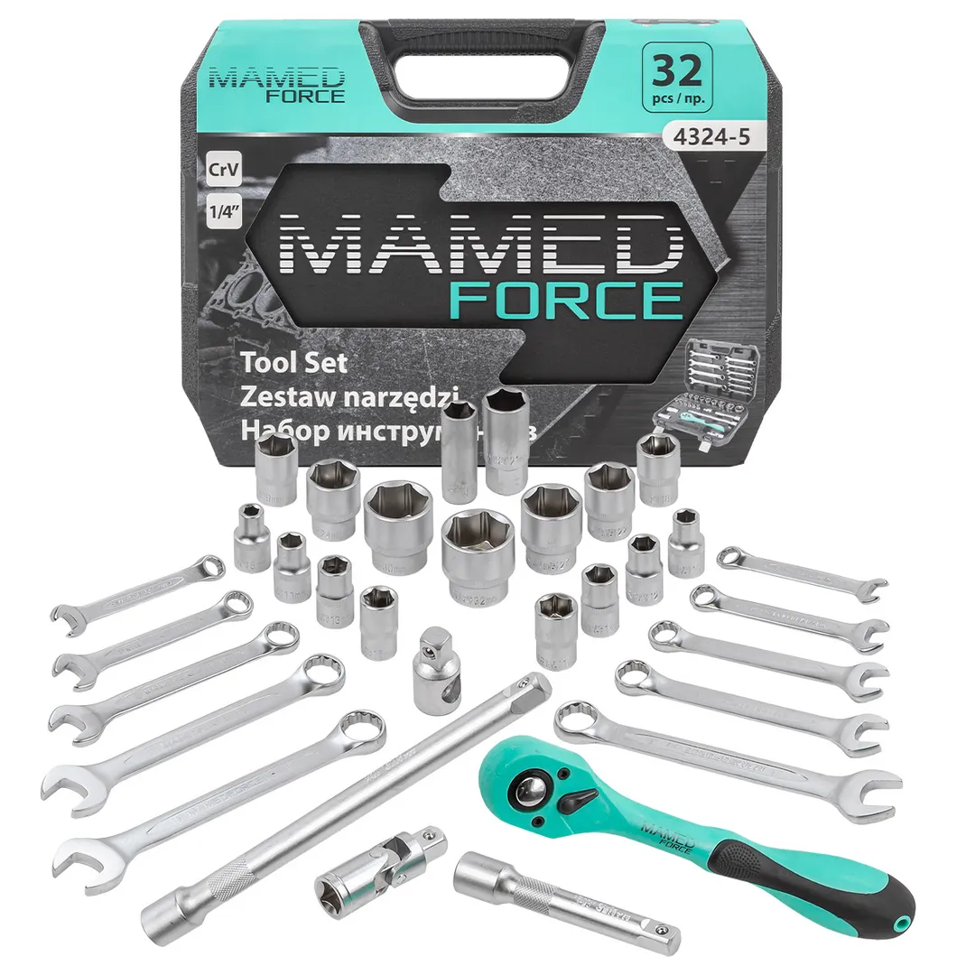 Набор инструментов 32пр. 1/4"  MF-4324--5MAMEDFORCE MF-4324-5