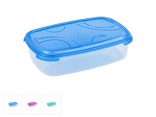 Контейнер прямоугольный 1.0 л, с крышкой, Frigo Plus (210x135x50) DRINA 10317