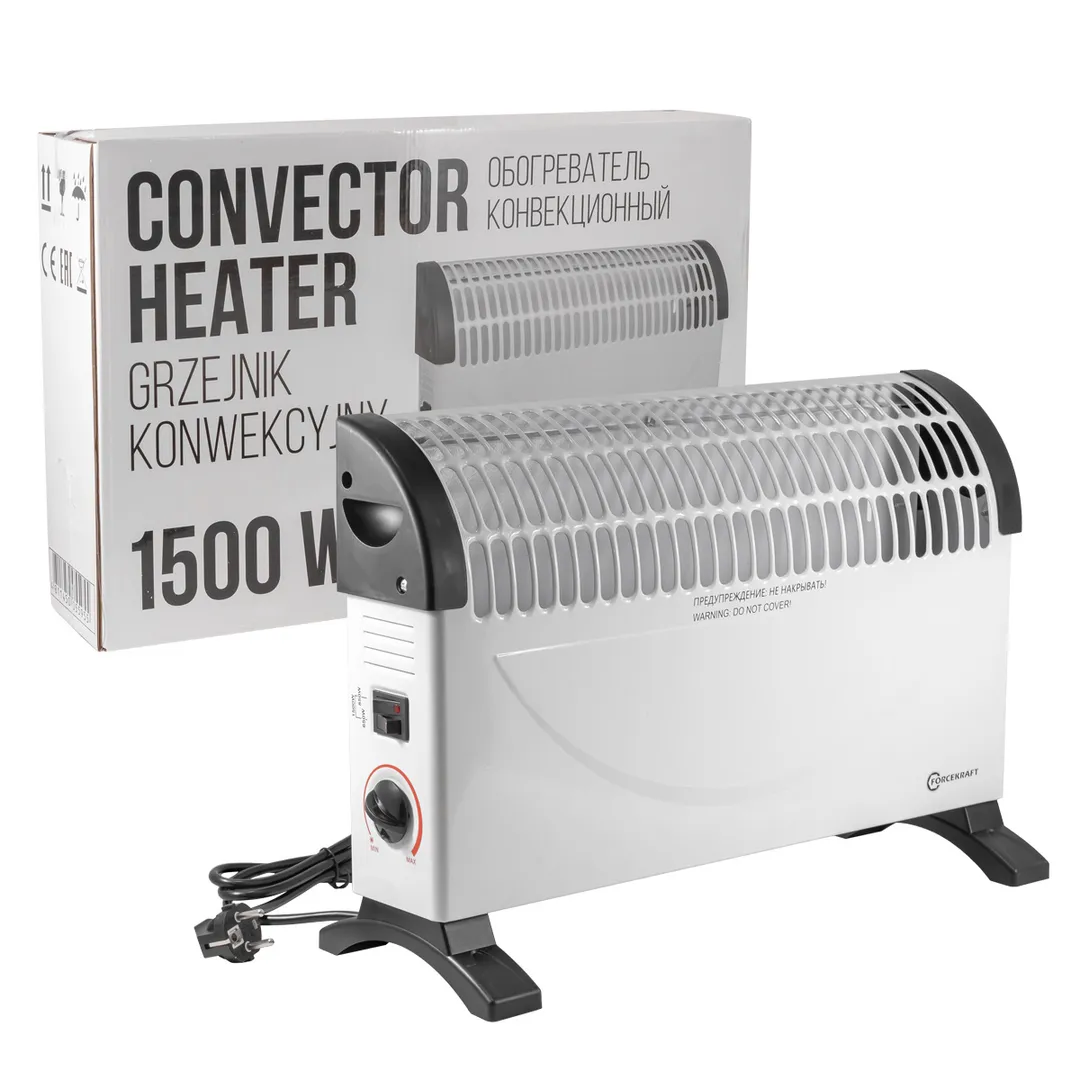 Обогреватель конвекционный (220-240V,50/60Гц,3 режима нагрева-650/850/1500Вт,защ. от перегрева,50х18...FORCEKRAFT FK-CH-Y02S