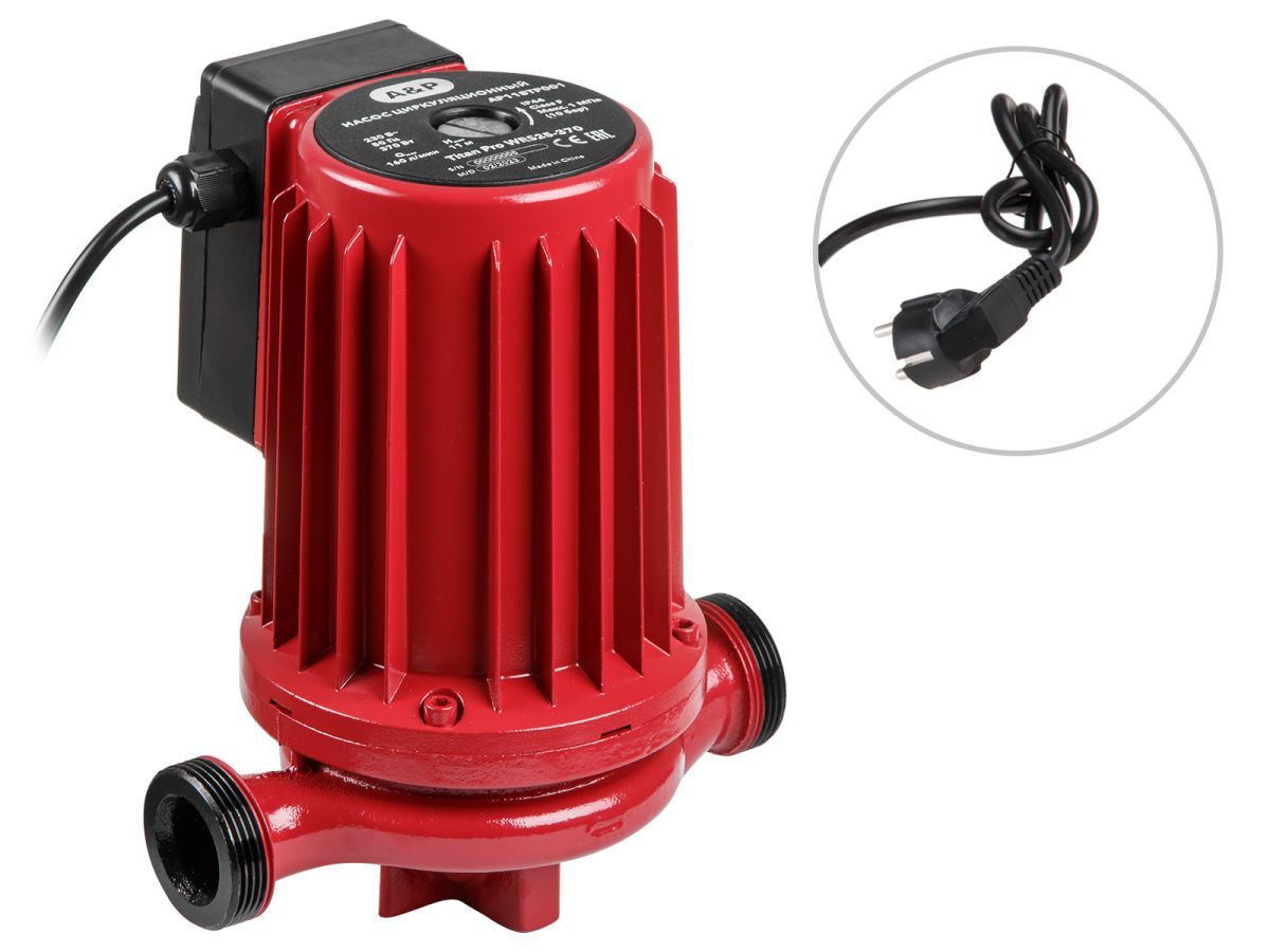 Насос циркуляционный Titan Pro WRS25-370 (370 Вт, 9600 л/ч, 11 м) A&P AP118TP001