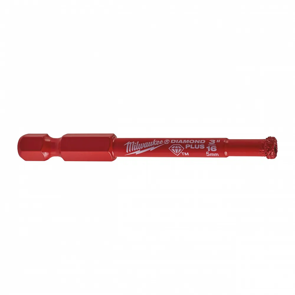 Коронка алмазная Diamond Plus 5 мм 1/4" Hex MILWAUKEE Milwaukee 49560503