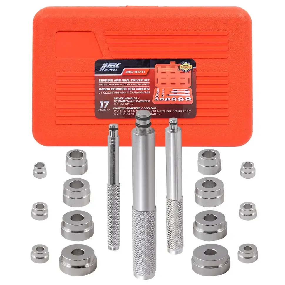 Набор оправок для работы с подшипниками и сальниками 17пр. JBC JBC-917T1