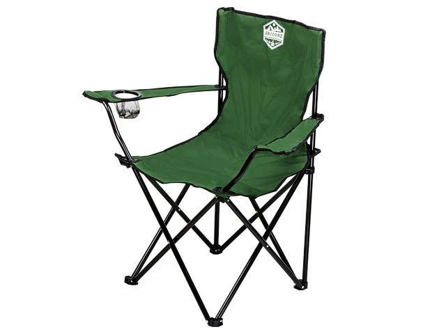Кресло складное кемпинговое с держателем для бутылок + чехол, зеленое, серия Coyote  ...ARIZONE 42-909200