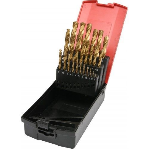 Свёрла по металлу 1-13mm HSS-TiN (набор 25пр.)  YATO YT-44676