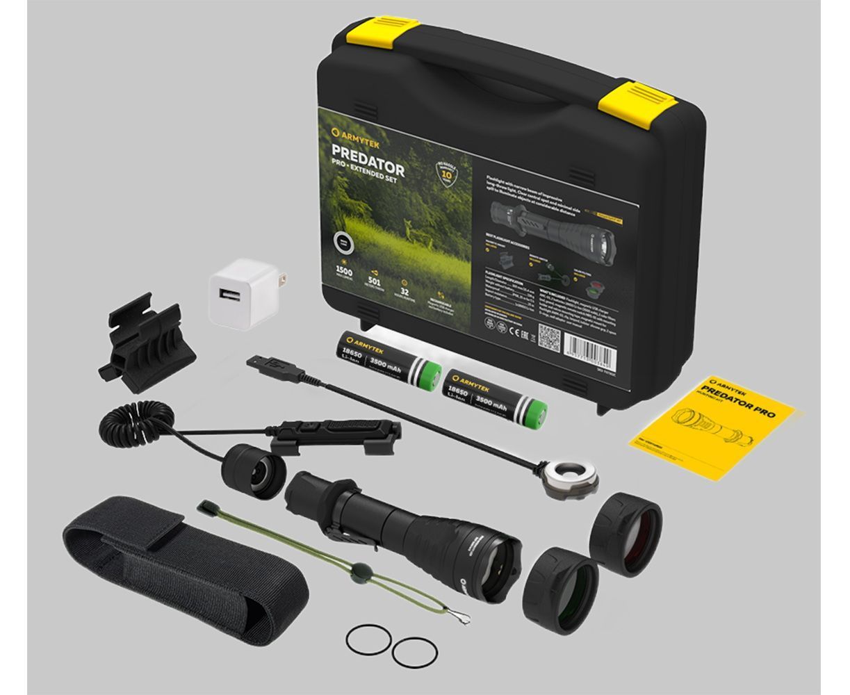 Фонарь  Predator Pro Magnet USB Extended Set БелыйArmytek F07302C