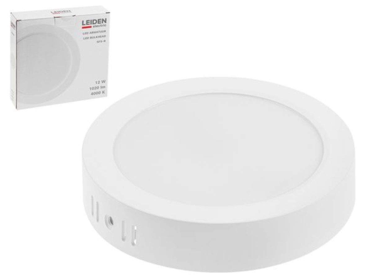 Светильник светодиодный накладной круг 12 Вт 4000К, IP44 SFS-R LEIDEN ELECTRIC 807009