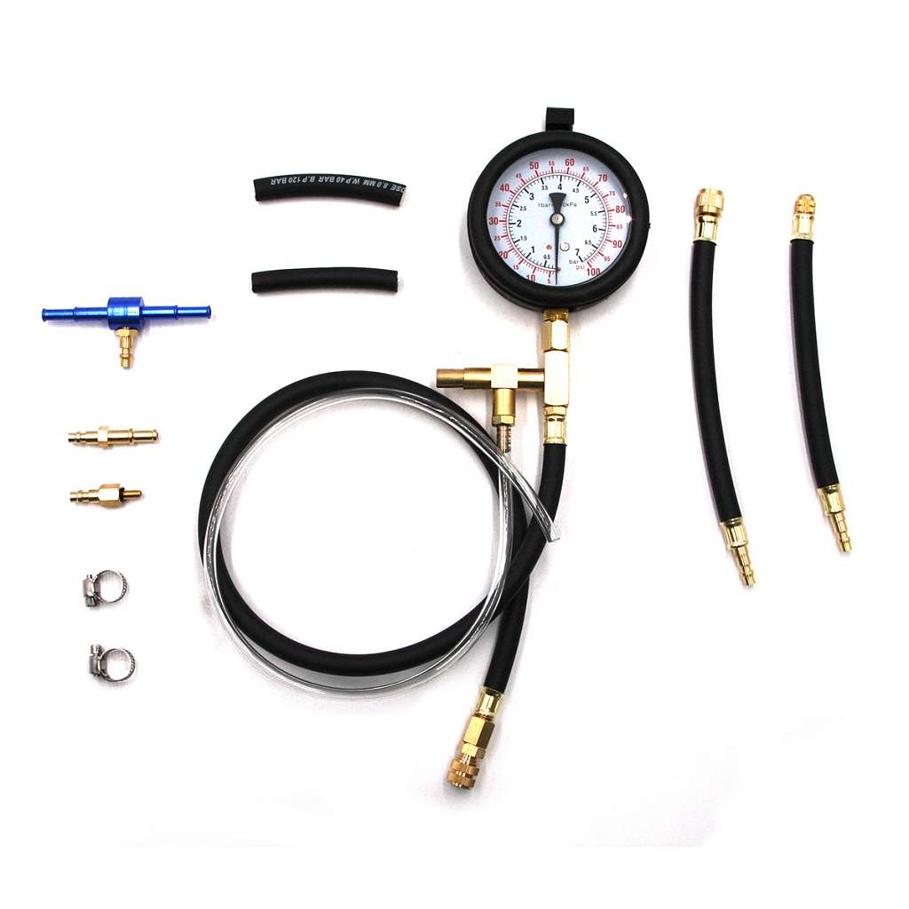 Набор для проверки давления топлива в системе (бензин) CarTool CT-B0128