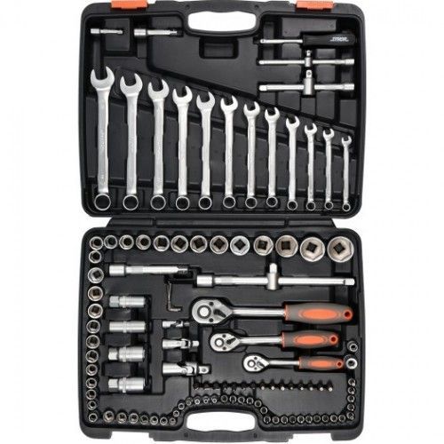 Набор инструмента 1/2", 3/8", 1/4" (111пр.) STHOR 58692