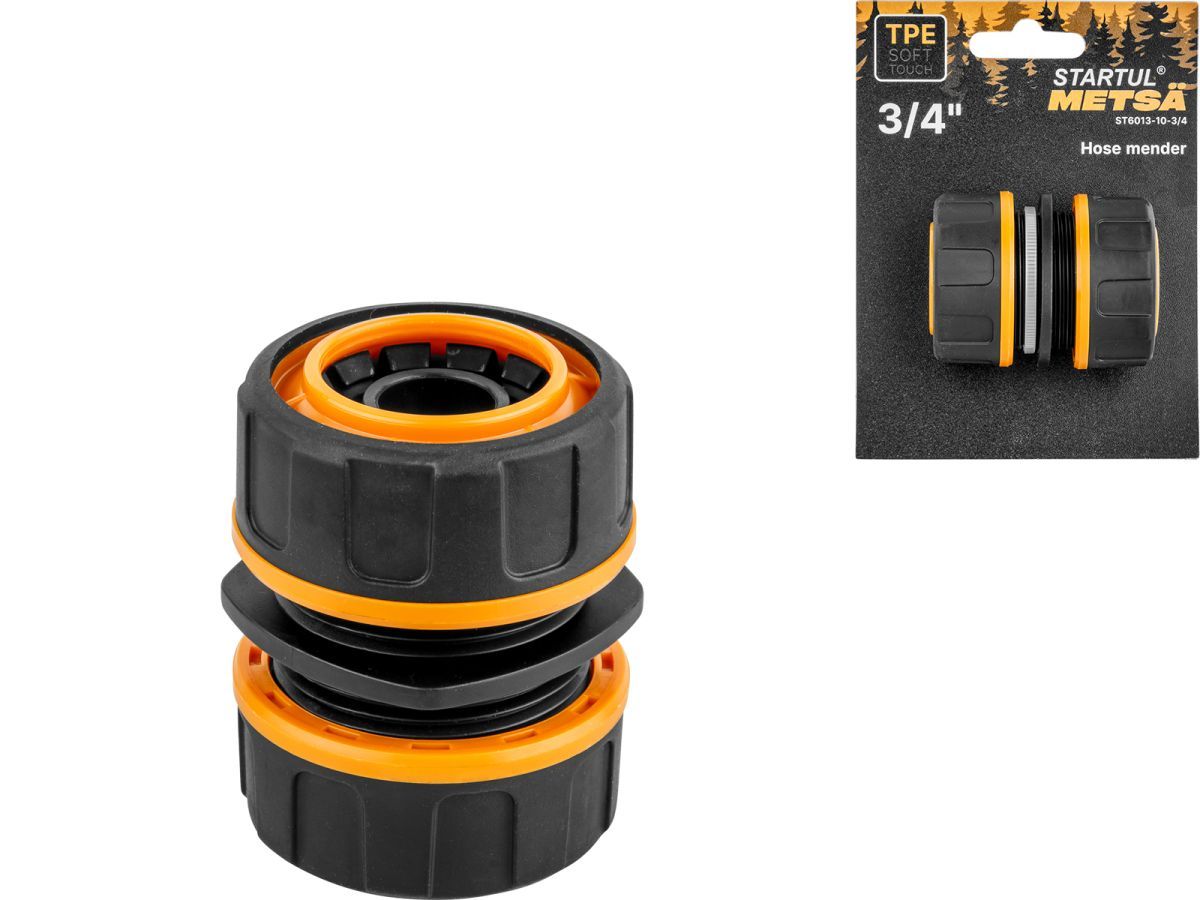 Муфта соед. для шлангов 3/4" METSA (ST6013-10-3/4) (ремонтная соединительная, soft touch, двухкомпонентная) STARTUL ST6013-10-3/4