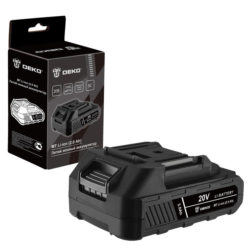 Аккумулятор, 20В, 1АКБ 2,0 А/ч,  DEKO MT Power 084-1068
