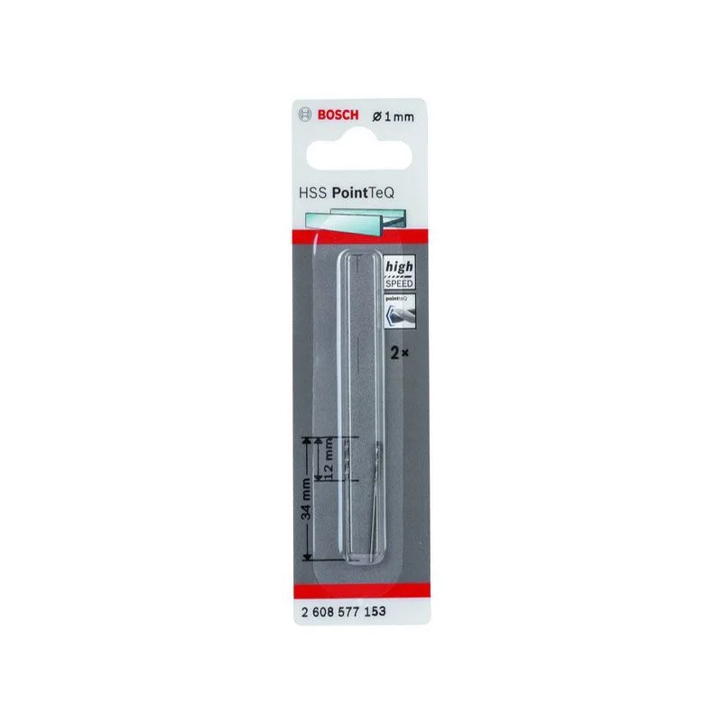 Сверло по металлу 1х34 мм (2 шт) HSS PointTeQ  BOSCH 2.608.577.153