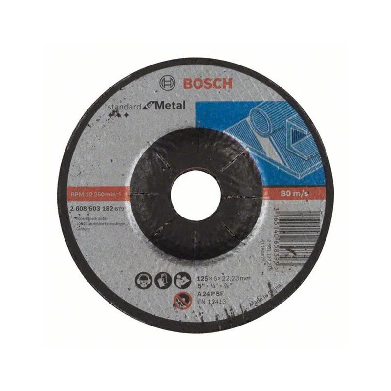 Обдирочный круг 125х6х22,23 мм Standard for Metal BOSCH 2.608.603.182