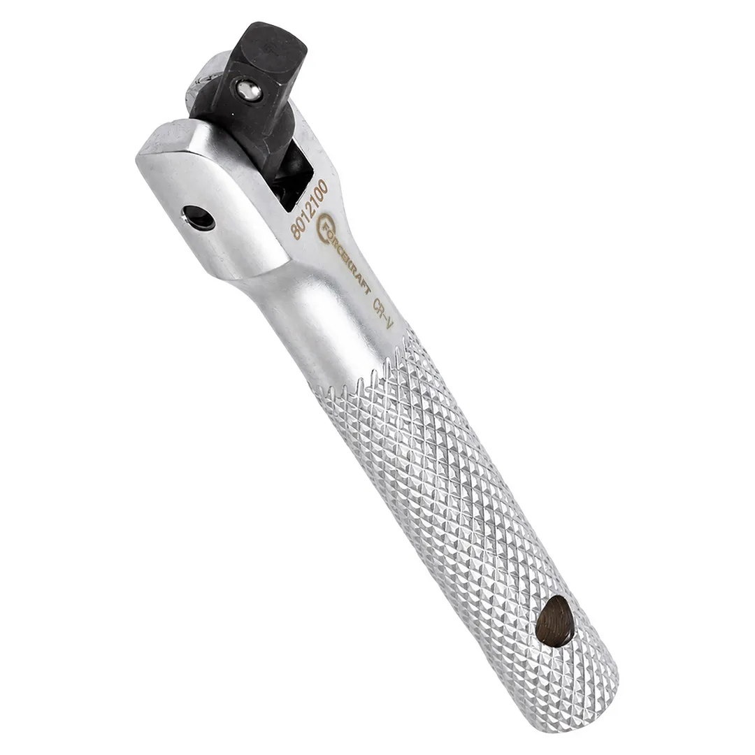 Вороток шарнирный с накаткой 1/4''L-100мм.  FORCEKRAFT FK-8012100